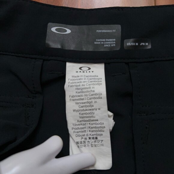 Oakley Hybrid Shorts Mens Size 36 Performance Fit Golf Stretch 11" Inseam Black - Picture 5 of 6